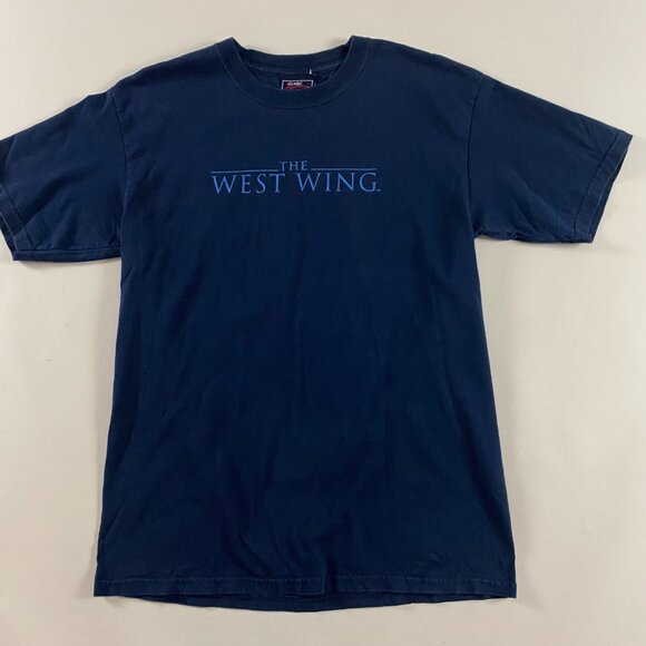 Vintage The West Wing NBC T Shirt Men's  XL Blue Cotton TV Series Show - Picture 3 of 9